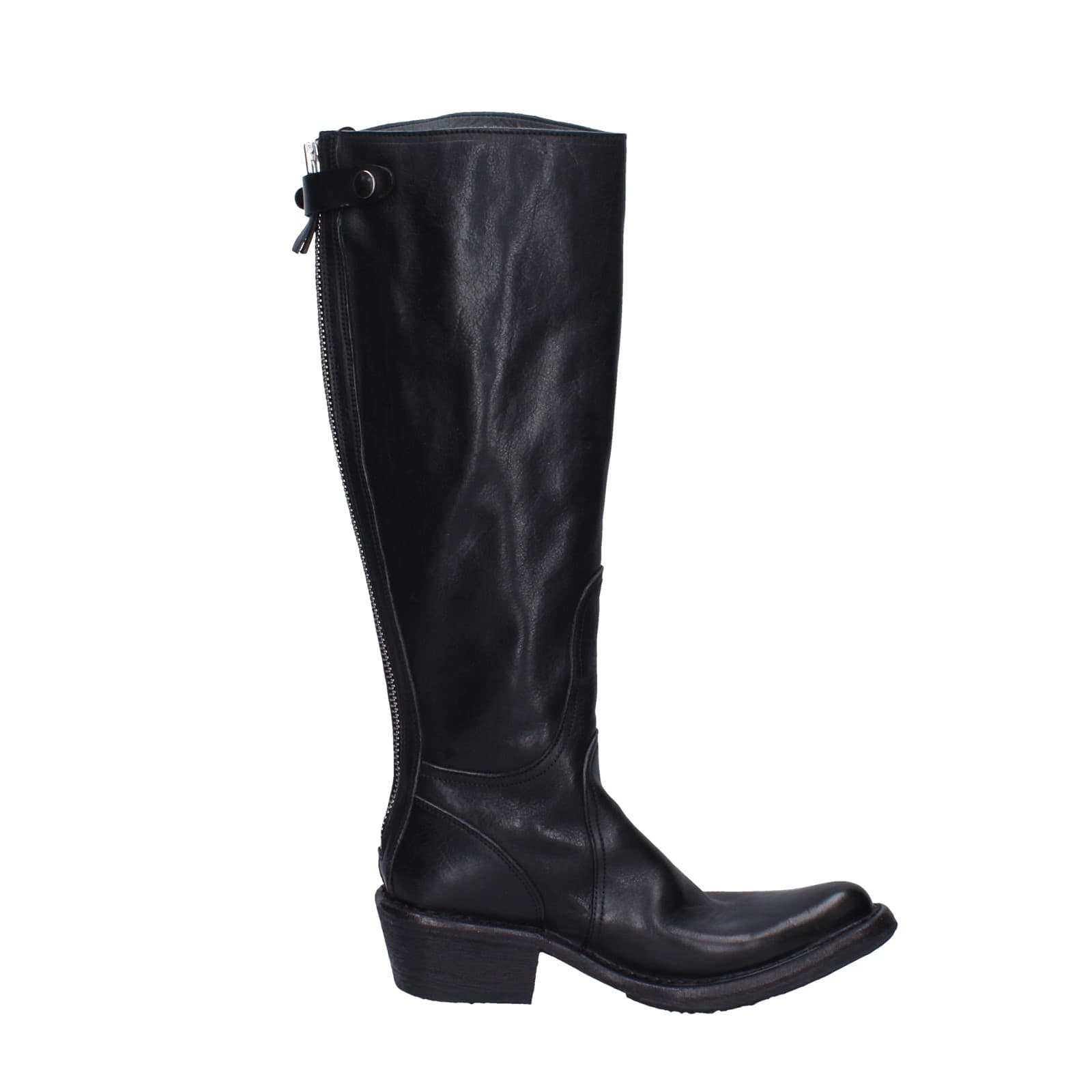 scarpe donna MOMA stivali nero pelle 77303D-CU EY491 2025