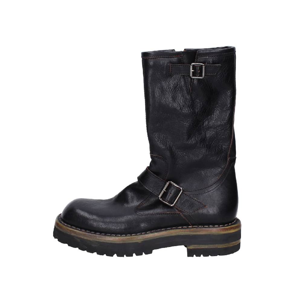 scarpe donna MOMA stivali nero pelle 81303C-VAR EY494 Officina
