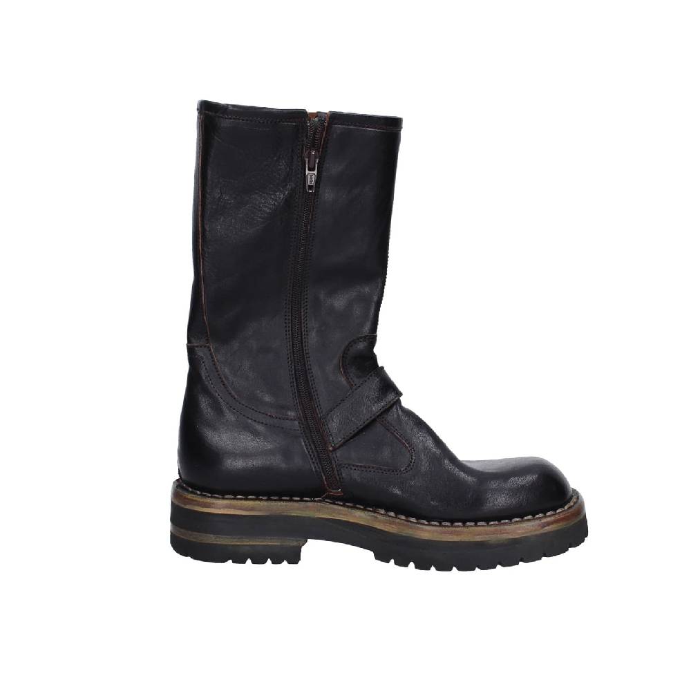 scarpe donna MOMA stivali nero pelle 81303C-VAR EY494 Officina