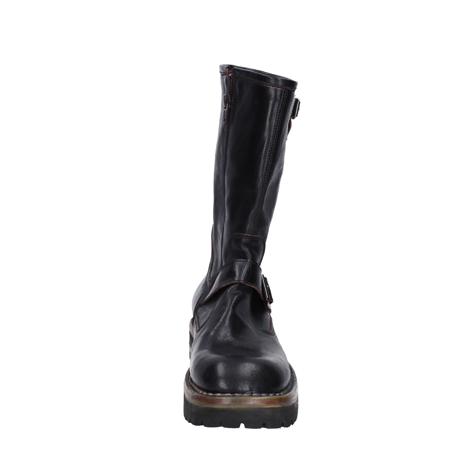scarpe donna MOMA stivali nero pelle 81303C-VAR EY494 Officina
