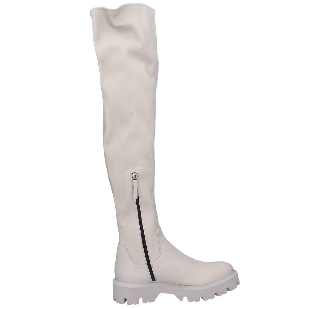 scarpe donna ROBERTO FESTA stivali beige pelle EX552 Black Friday Prezzi