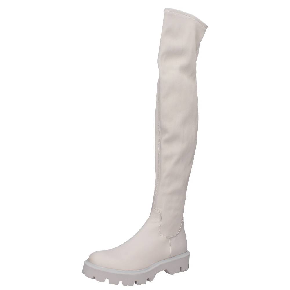 scarpe donna ROBERTO FESTA stivali beige pelle EX552 Black Friday Prezzi