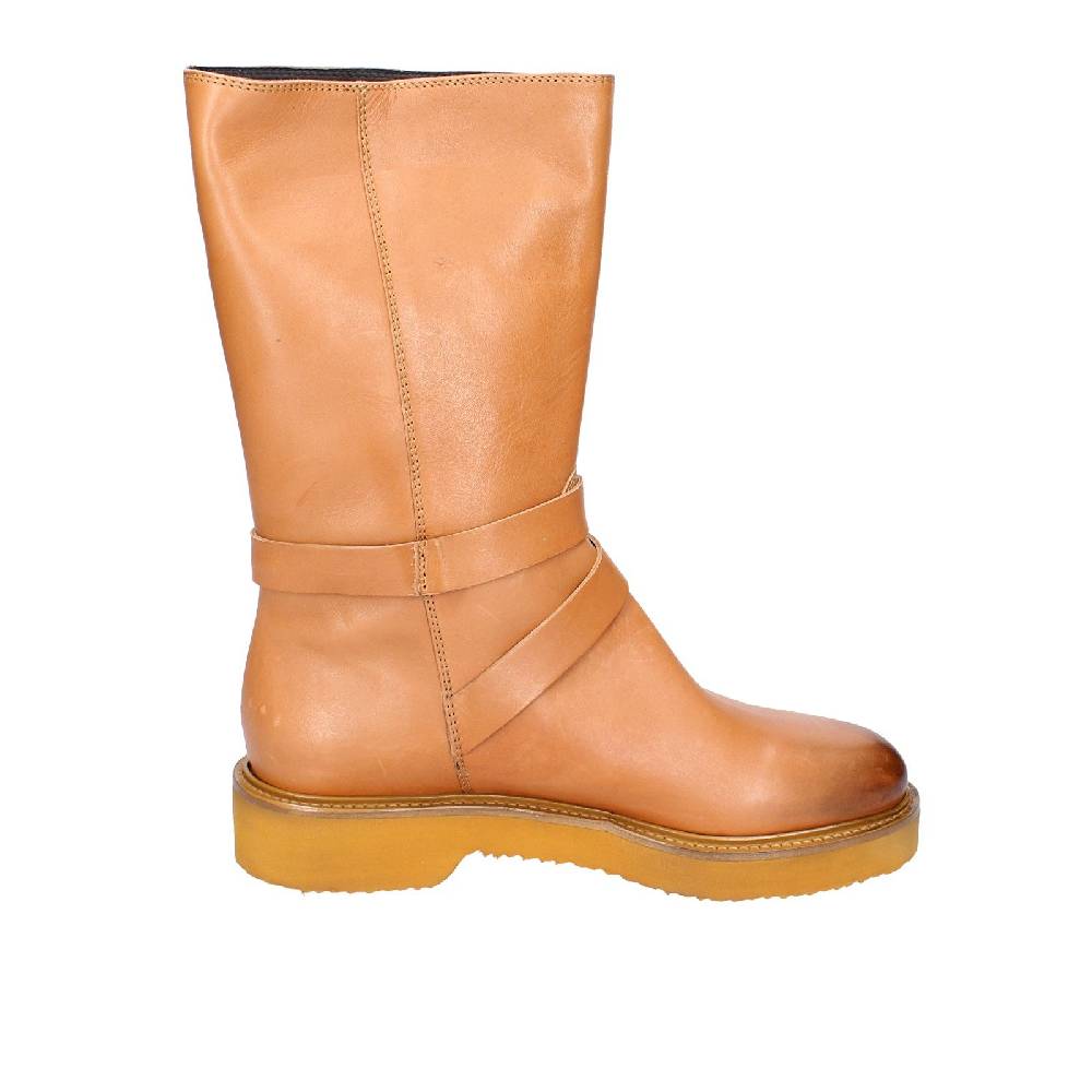 scarpe donna CARMENS stivali marrone pelle EX155 In vendita