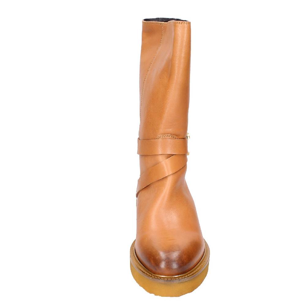 scarpe donna CARMENS stivali marrone pelle EX155 In vendita