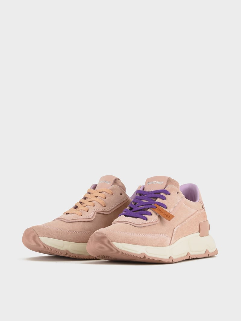 Panchic SNEAKER P06 DONNA IN SUEDE E PELLE ROSA CIPRIA Offerta Anniversario
