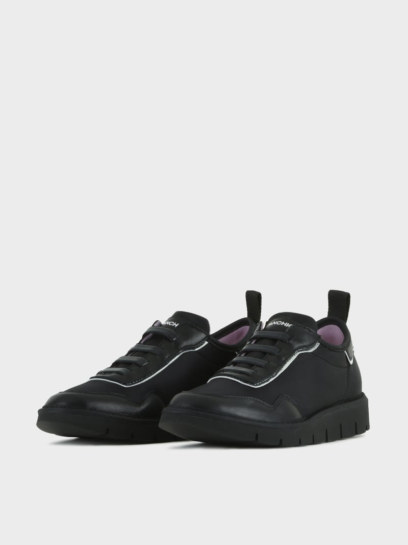 Panchic SLIP ON P05 DONNA IN NYLON E PELLE NERO In Saldo