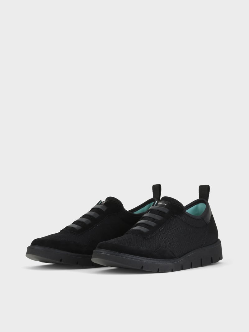 Panchic SLIP ON P05 UOMO IN MESH E SUEDE NERO Saldi