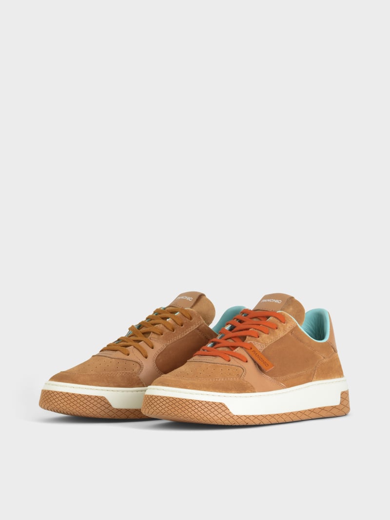 Panchic SNEAKER LOW P02 UOMO IN SUEDE E PELLE BISCOTTO 50% di sconto per tempo limitato