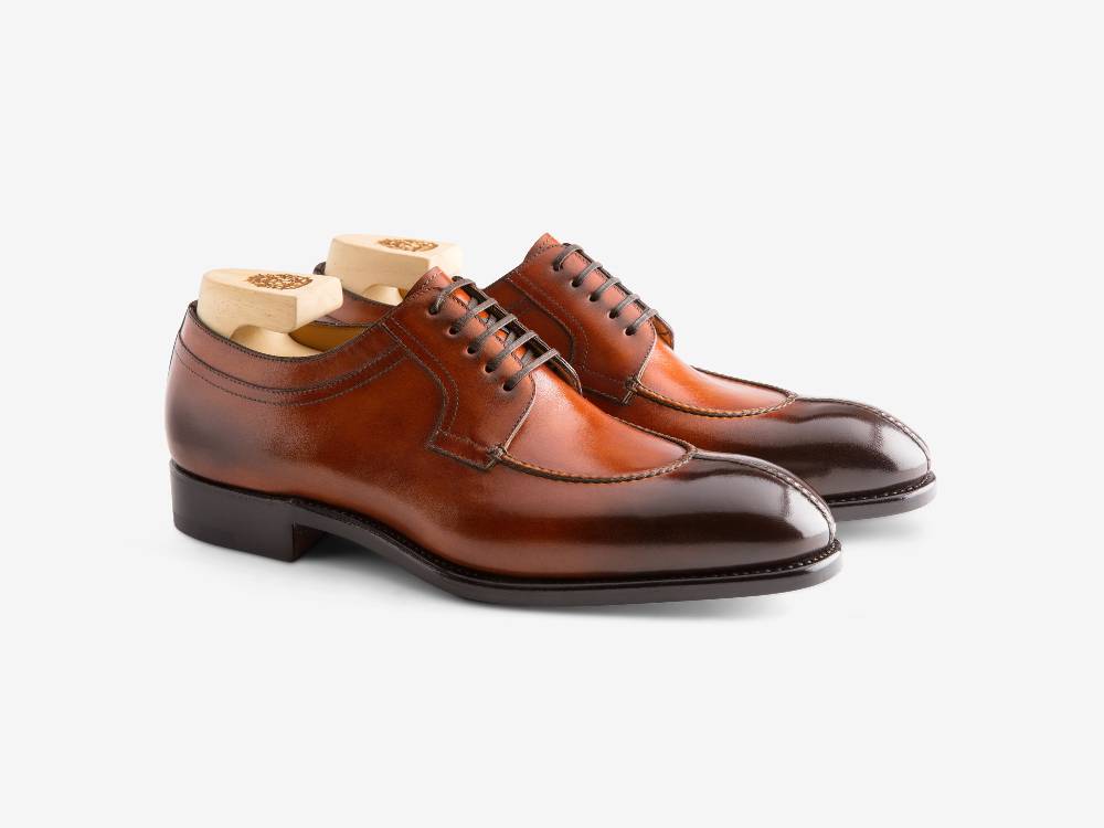 ﻿Paolo Sartori Art. 583 Derby in pelle Anticata Cognac Sconto