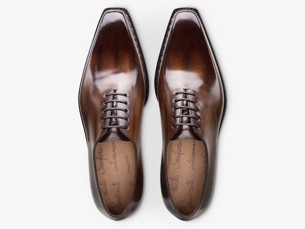 Paolo Sartori Art.175B Oxford in pelle Anticata Montella Outlet