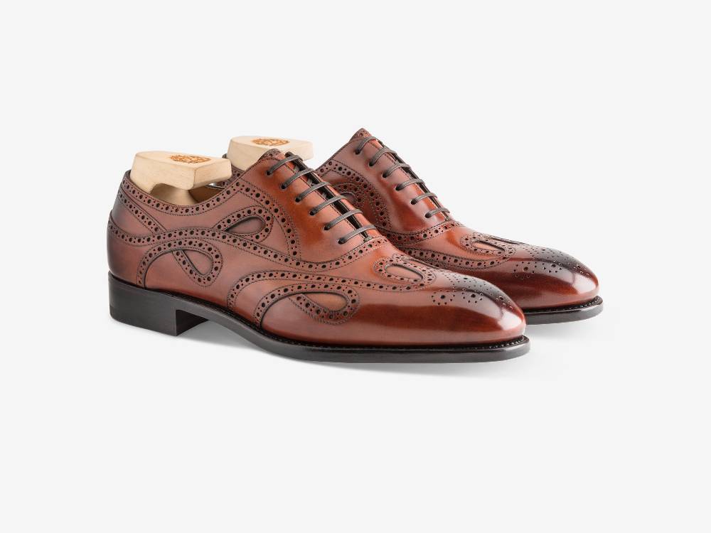 Paolo Sartori Oxford in Antiqued Cognac Leather Oxford in pelle Anticata Cognac Hotsell