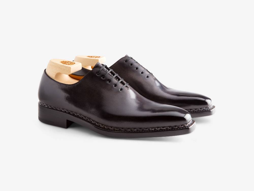 Paolo Sartori Art. 175B Oxford in pelle Anticata Grigio Vendita Calda