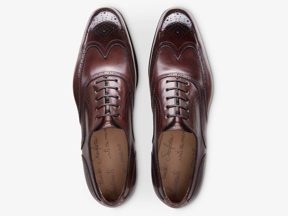 Paolo Sartori Art. 611 Oxford in pelle Anticata Amarone Vendite Flash