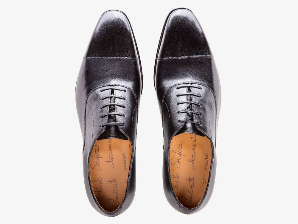 Paolo Sartori Art. 576 Oxford in pelle Anticata Nera Lightning offer