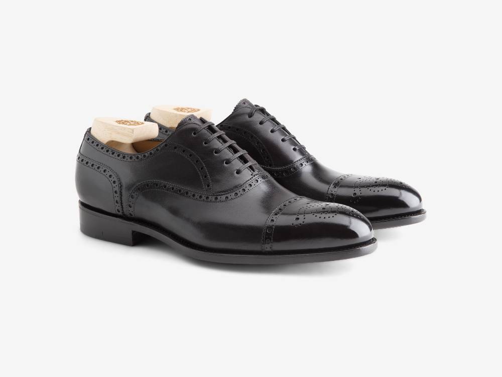 Paolo Sartori Art. 06 Oxford in pelle Atinticata Nera Nuova