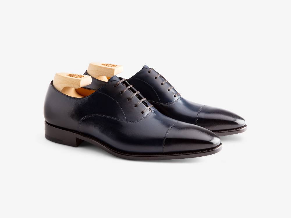Paolo Sartori Art. 576 Oxford in pelle Anticata Oceano In Linea