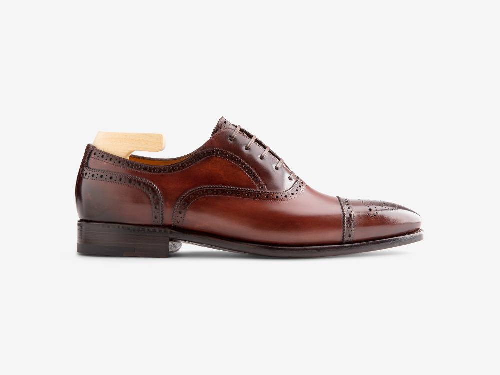 Paolo Sartori Art. 587 Oxford in pelle Anticata Amarone Nuovo
