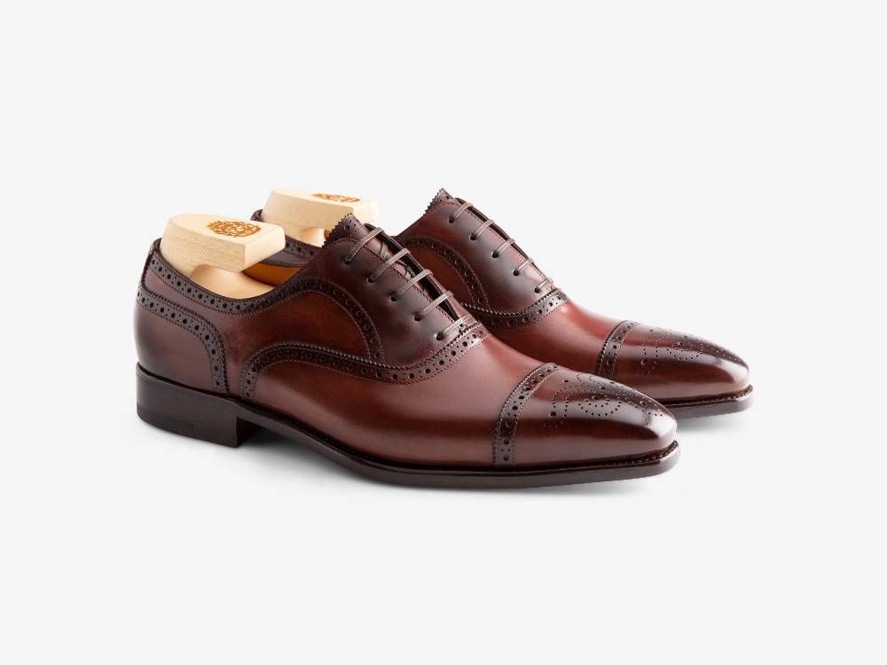 Paolo Sartori Art. 587 Oxford in pelle Anticata Amarone Nuovo