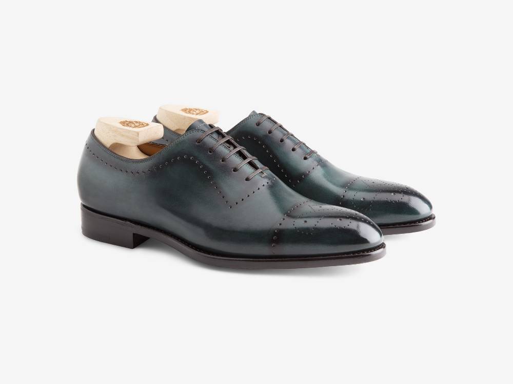 Paolo Sartori ART. 632 Oxford in pelle Anticata Turquoise Acquista Ora