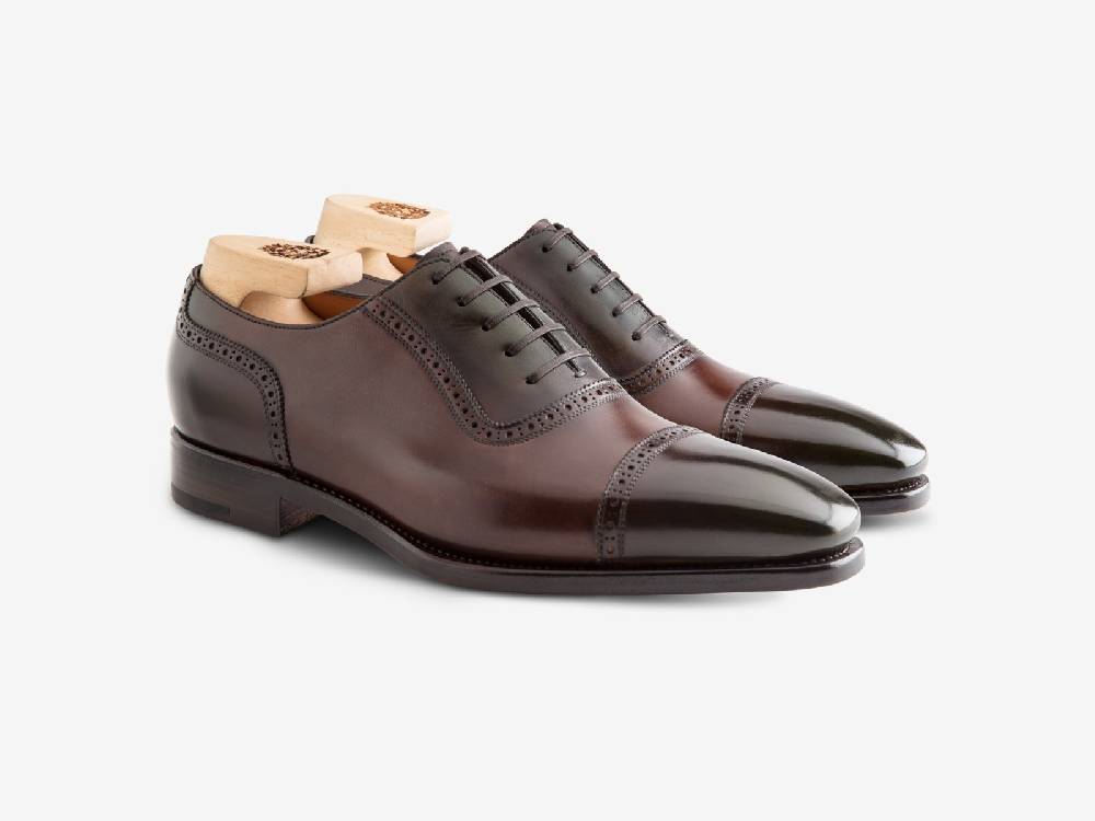 Paolo Sartori Art. 770 Oxford in Antiqued Montella Leather Consegna Veloce