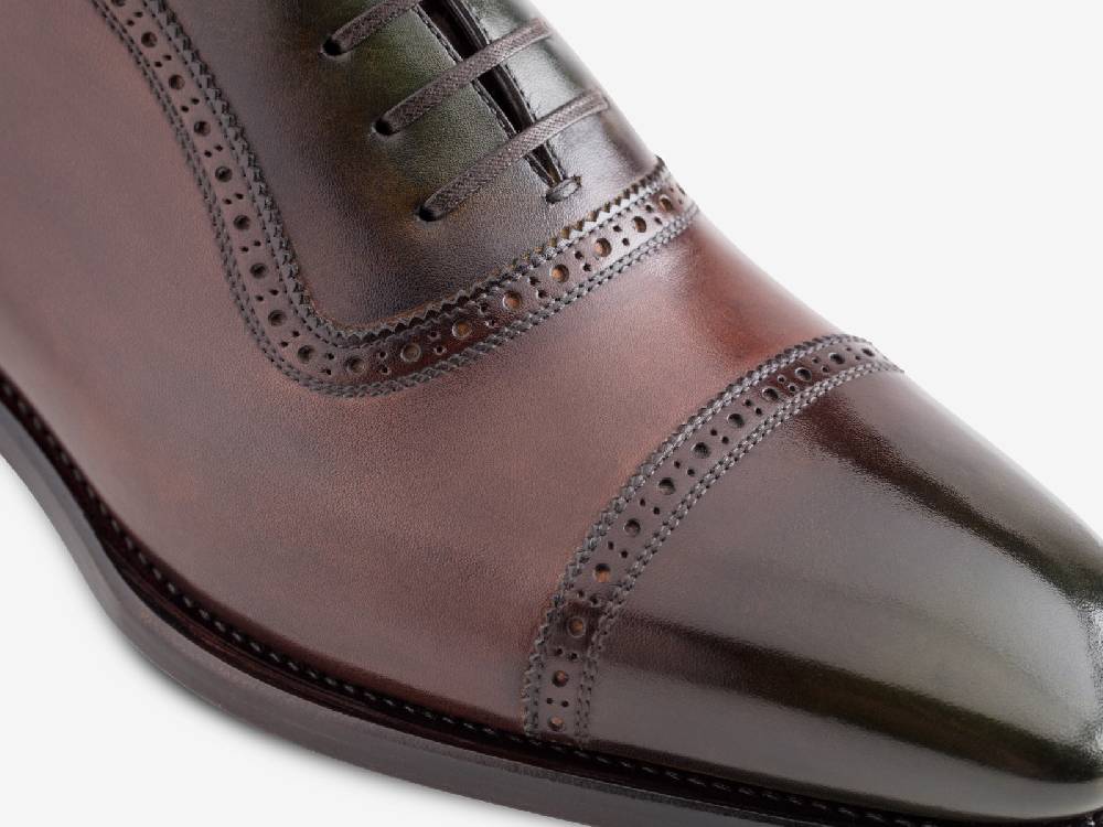 Paolo Sartori Art. 770 Oxford in Antiqued Montella Leather Consegna Veloce
