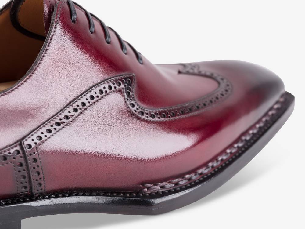 Paolo Sartori Art. 791 Oxford in Antiqued Bordeaux Leather Promozione Limitata