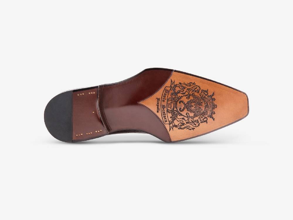 Paolo Sartori Art. 791 Oxford in Antiqued Bordeaux Leather Promozione Limitata