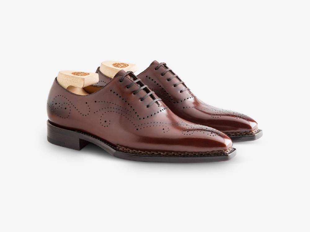 Paolo Sartori Art. 768 Oxford in Antiqued Positano Leather Shopping Online