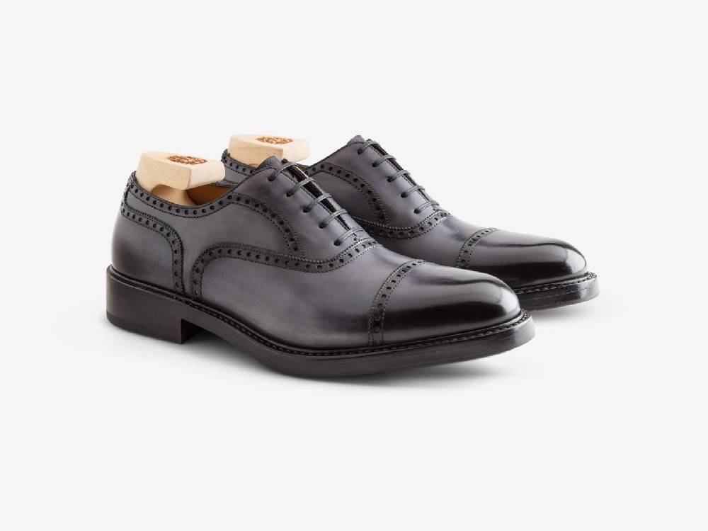 Paolo Sartori Art. 769 Oxford in Antiqued Grigio Leather Affare Del Giorno