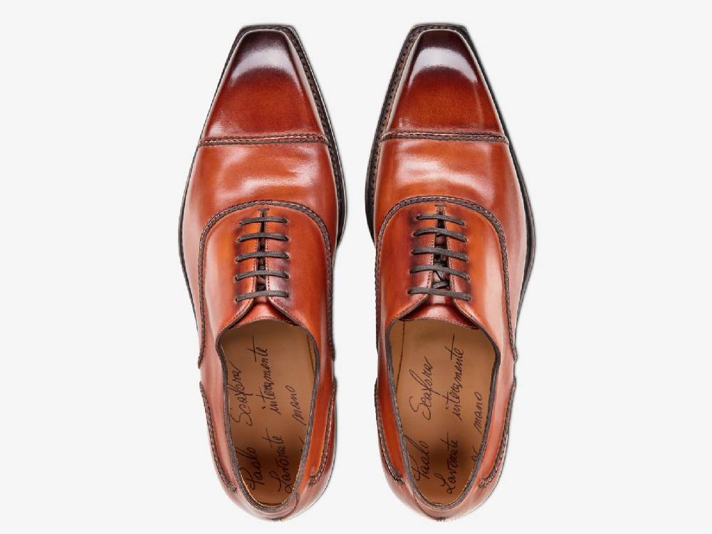 Paolo Sartori Art. 175BOUT Oxford in pelle Anticata Cognac Convenienza
