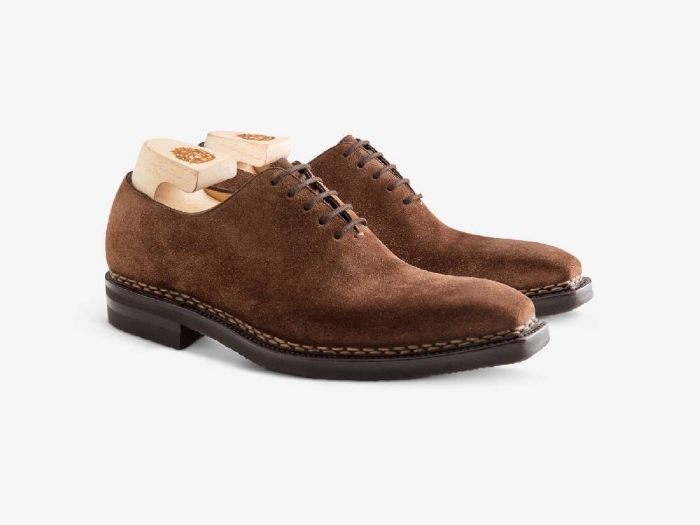 Paolo Sartori Art. 175B Oxford in in pelle scamosciata Marrone Presa