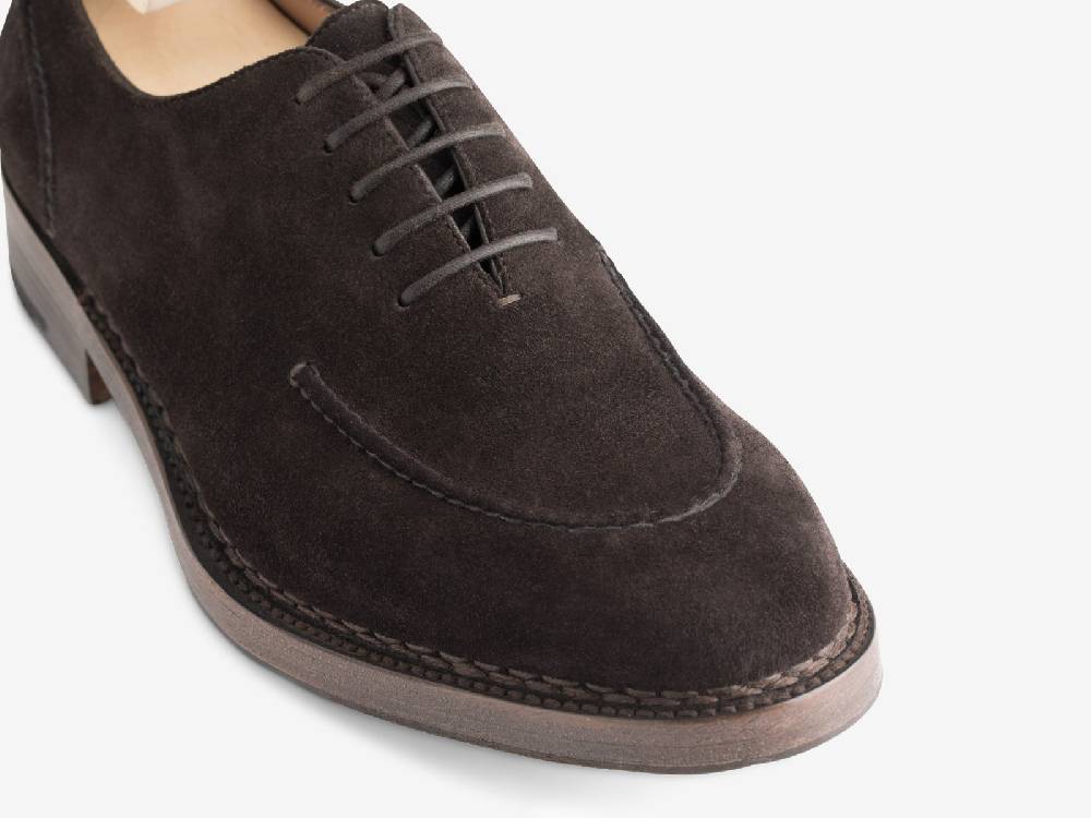 Paolo Sartori Art.666 Oxford in Camoscio Dark Brown Online