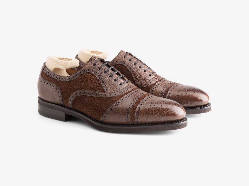 Paolo Sartori Art.626 Oxford in Camoscio Marrone In Vendita