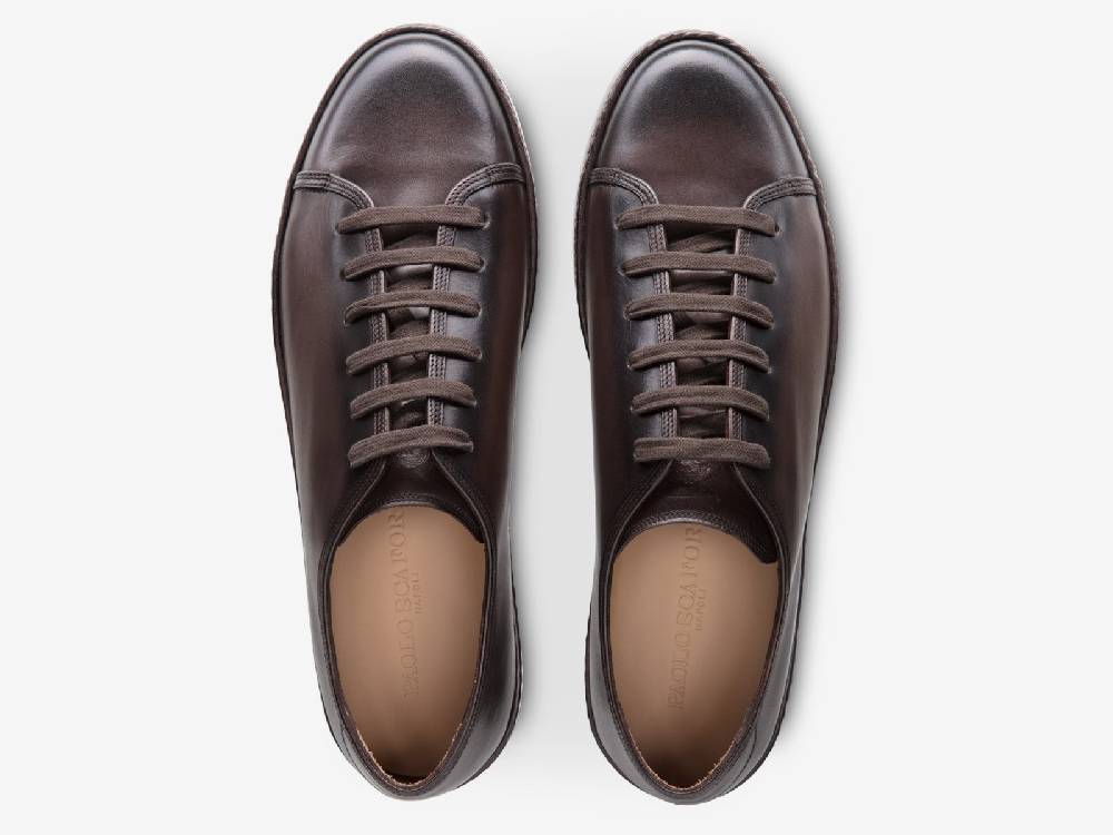 Paolo Sartori Art.Tenny1 Sneakers In Vitello Anticato Vietri Nuova