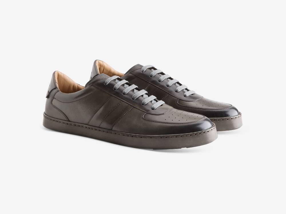 Paolo Sartori Art.Tenny2 Sneakers In Pelle Anticata Ardesia 2025