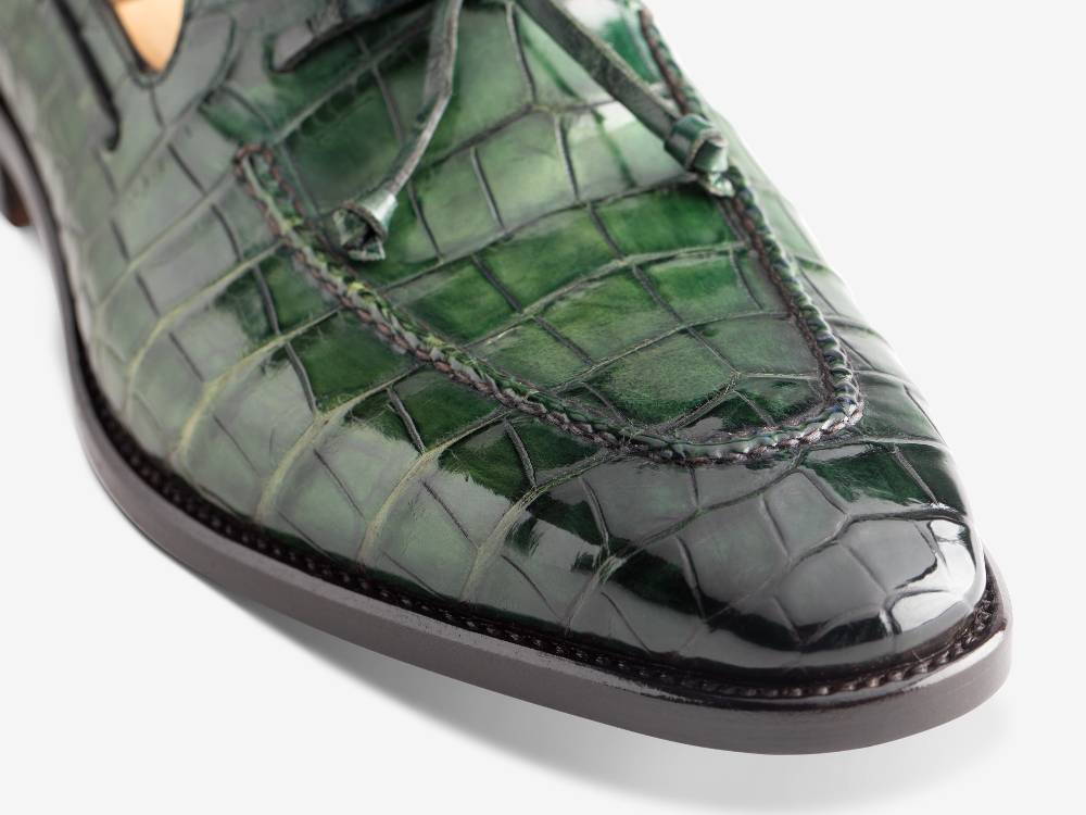Paolo Sartori Art. 541 Mocassino in pelle Anticata Verde Smeraldo Italia