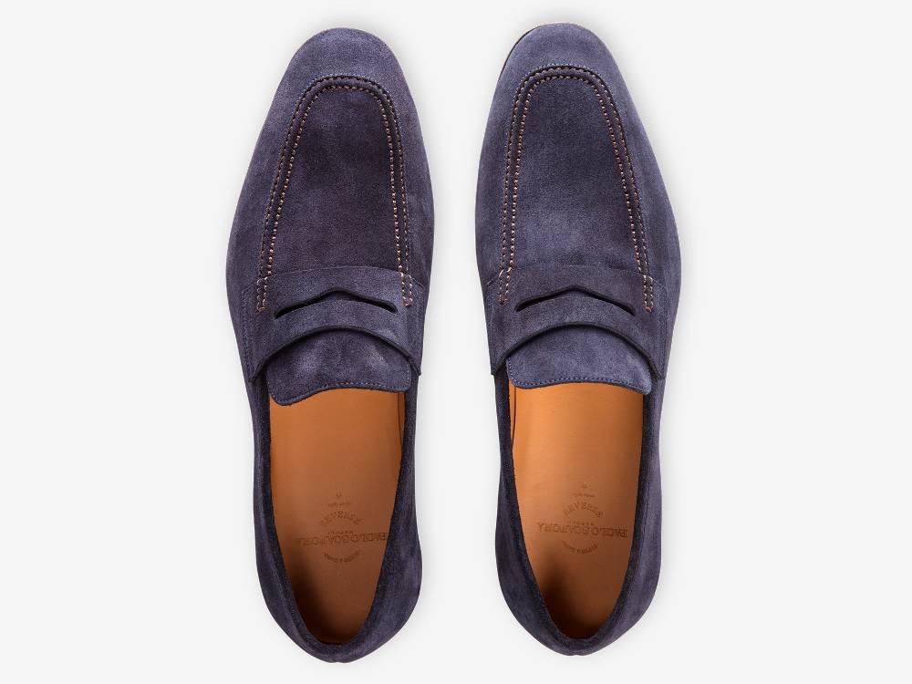 Paolo Sartori Art. 638 Mocassino in Camoscio Blue Acquista Ora