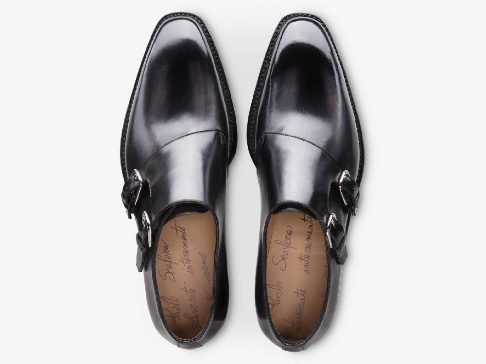 Paolo Sartori Art.650 Doppia Fibbia in pelle Anticata Furore Shopping Online