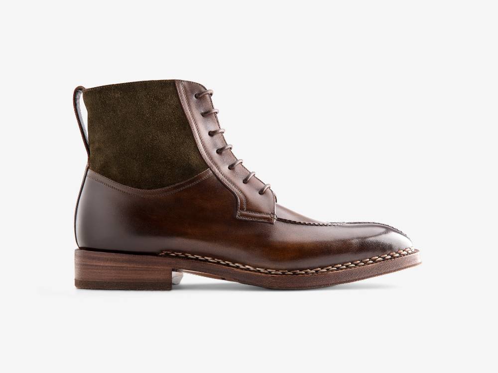 Paolo Sartori Art. 696 Stivaletto in pelle Anticata Bosco Vendite Flash