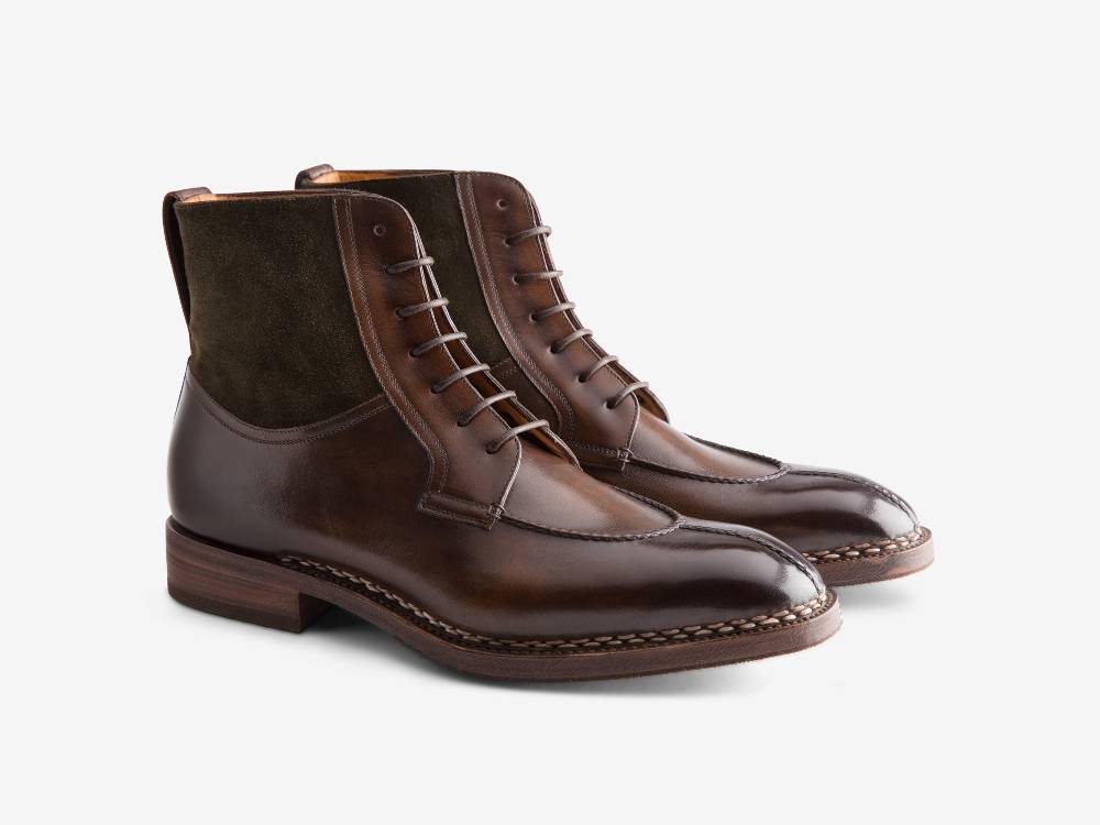 Paolo Sartori Art. 696 Stivaletto in pelle Anticata Bosco Vendite Flash