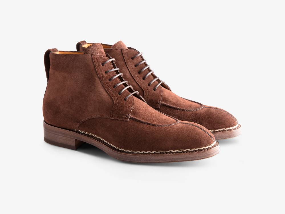Paolo Sartori Art. 708 Boots in Camoscio Marrone Negozio online di fabbrica