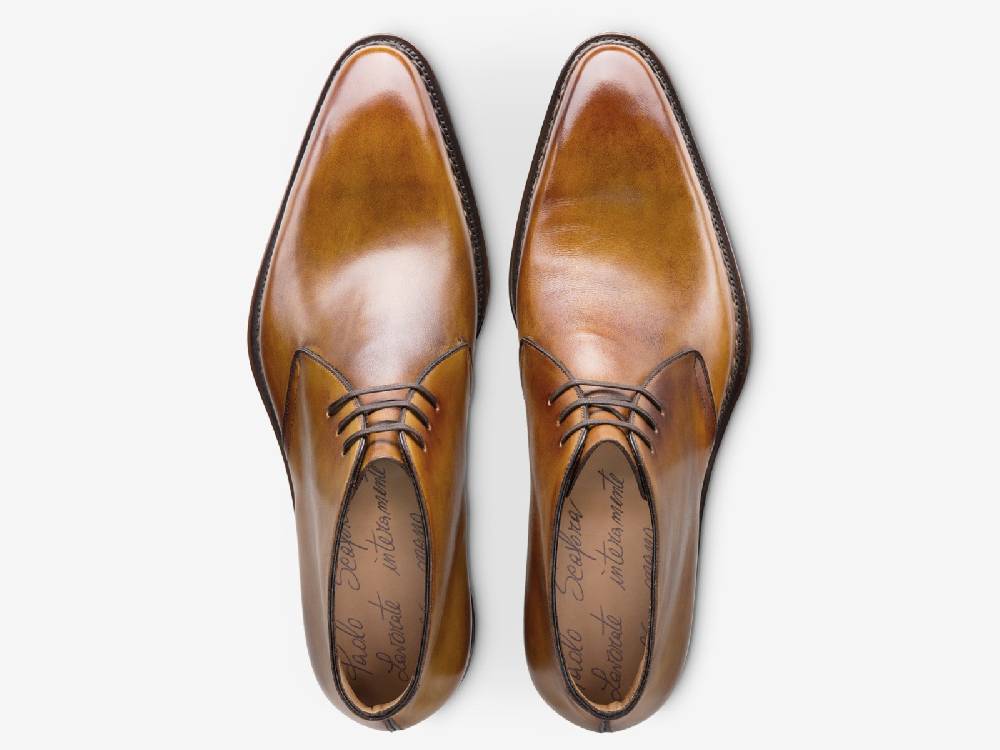 Paolo Sartori Art.St54 Desert Boot in Pelle Anticata Ravello Grande vendita