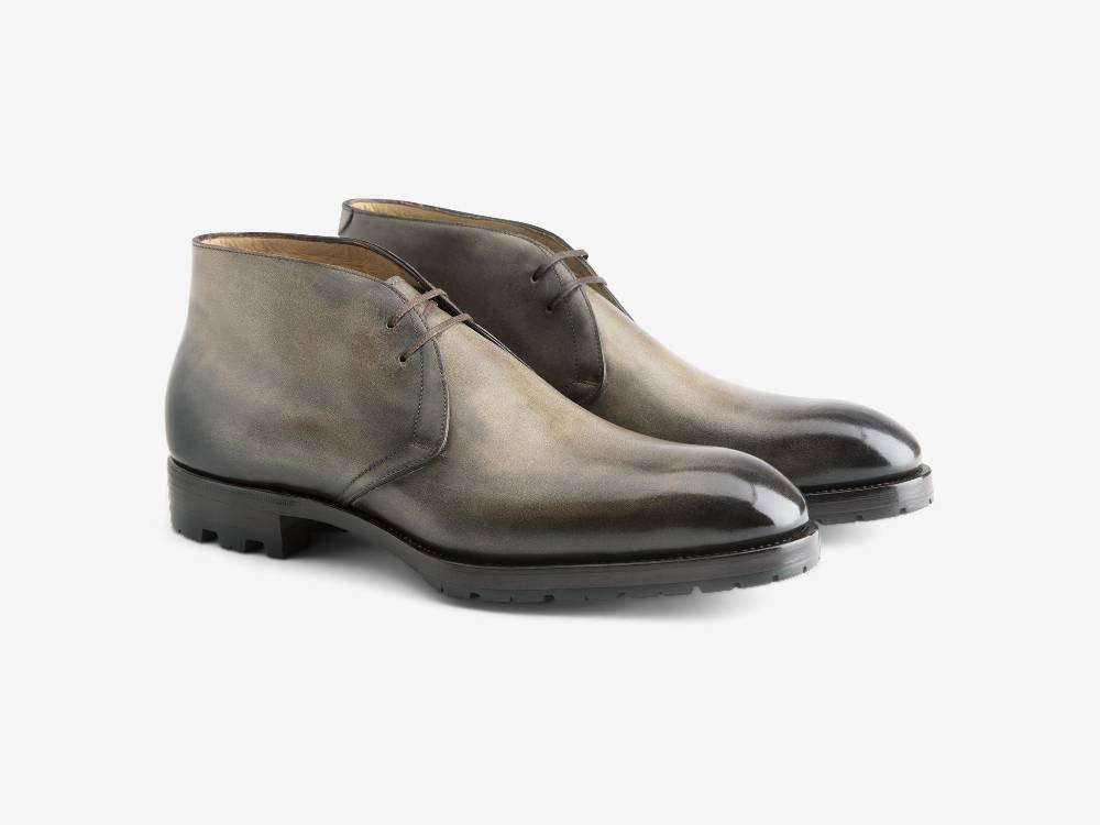Paolo Sartori Art. 512 Desert Boot in Pelle Anticata Verdegris Flash Sale