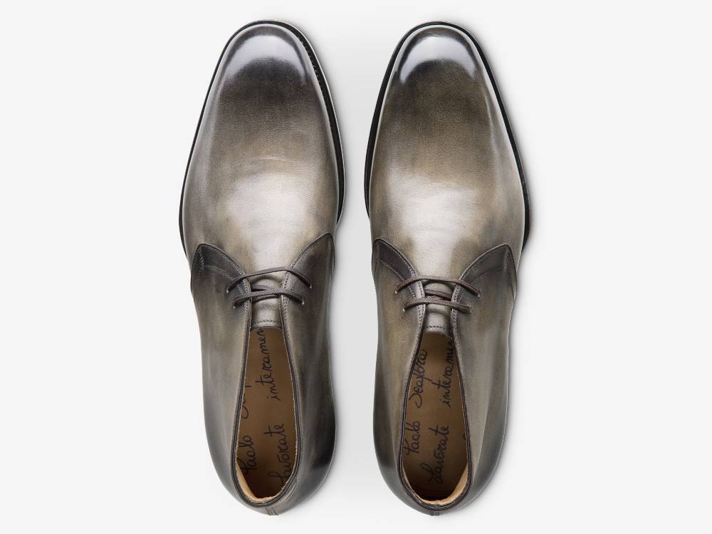 Paolo Sartori Art. 512 Desert Boot in Pelle Anticata Verdegris Flash Sale
