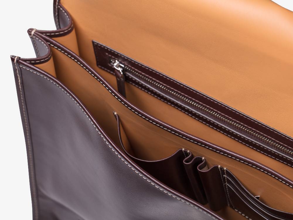 Paolo Sartori Briefcase Briefcase in pelle Anticata Vietri Fornitura limitata