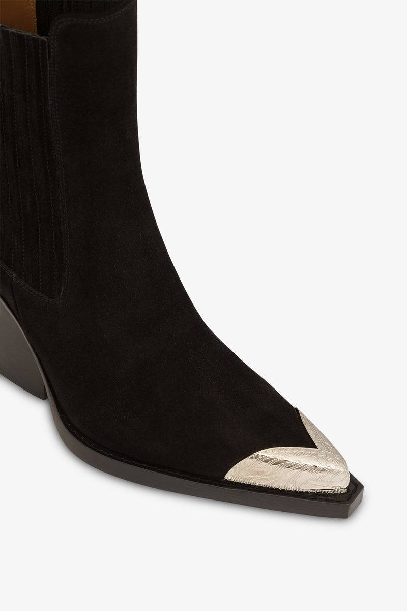 Paris Texas DALLAS EMBELLISHED TOE ANKLE BOOT Nuovo