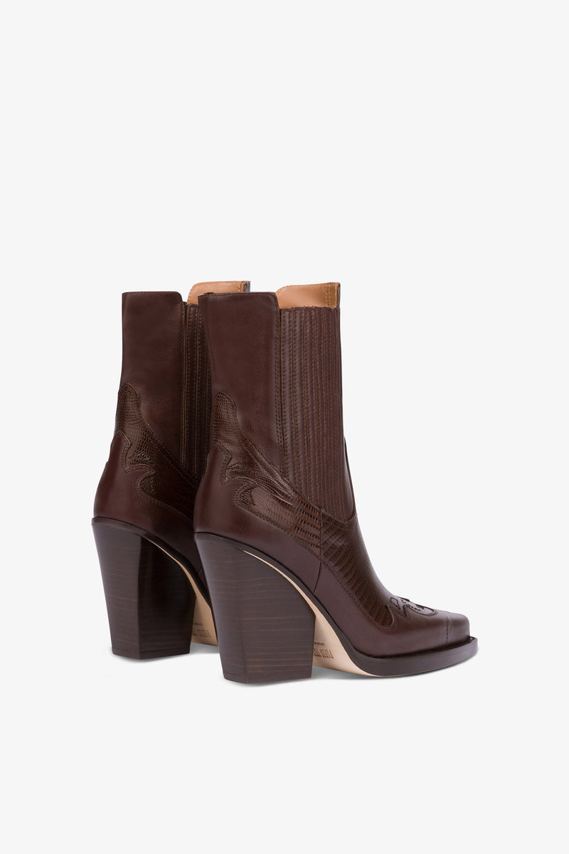 Paris Texas DALLAS EMBROIDERED ANKLE BOOT 100 Vendita Calda