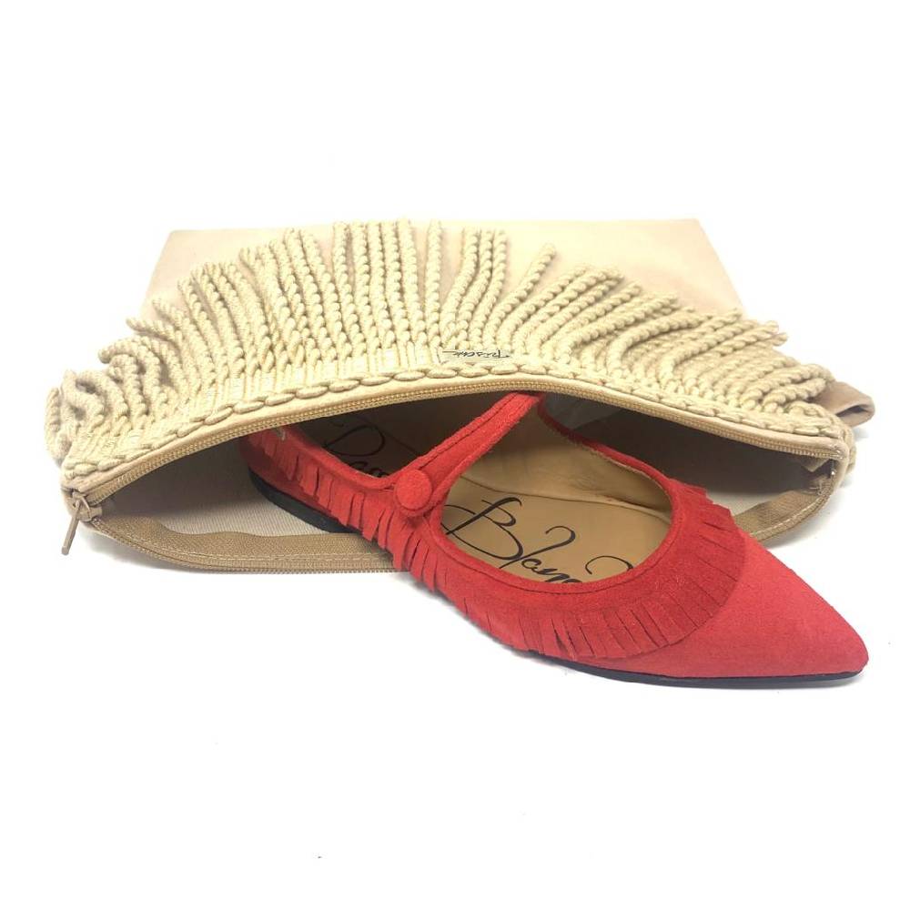 Passion Blanche Sophia Scamosciata Rossa Frangia 50% di sconto per tempo limitato