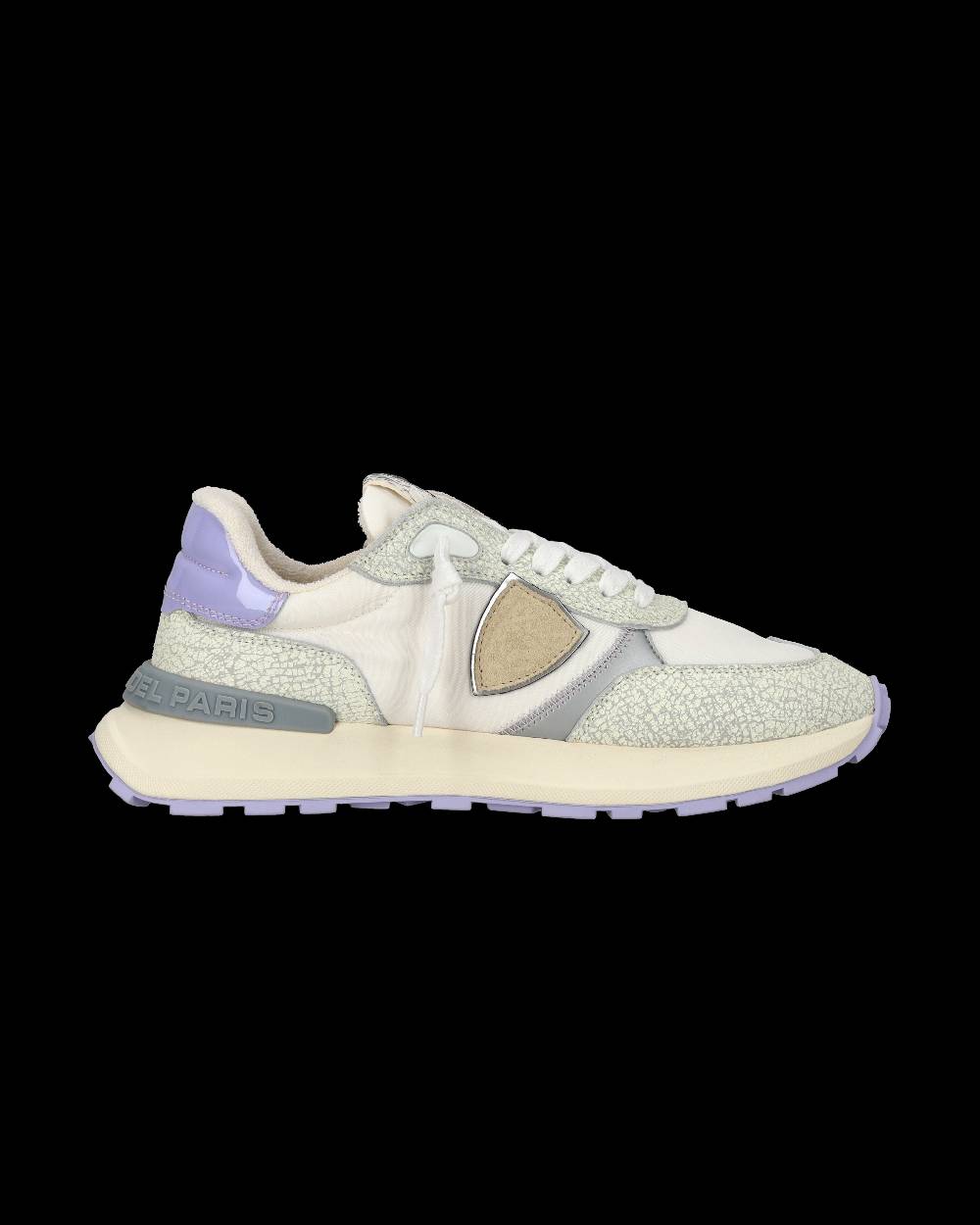 Philippe Model Sneaker sportive Antibes da donna in nylon e pelle - Bianco e viola Economico