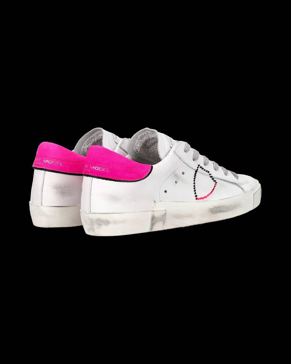 Philippe Model Sneaker bassa PRSX donna - bianco e fucsia In Vendita